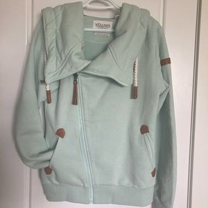 Wanakome Athena side zip hoodie, size small